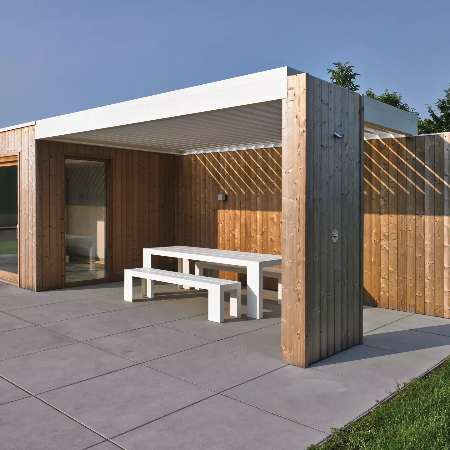 Aero pergola at a private home in Bellem, Belgium