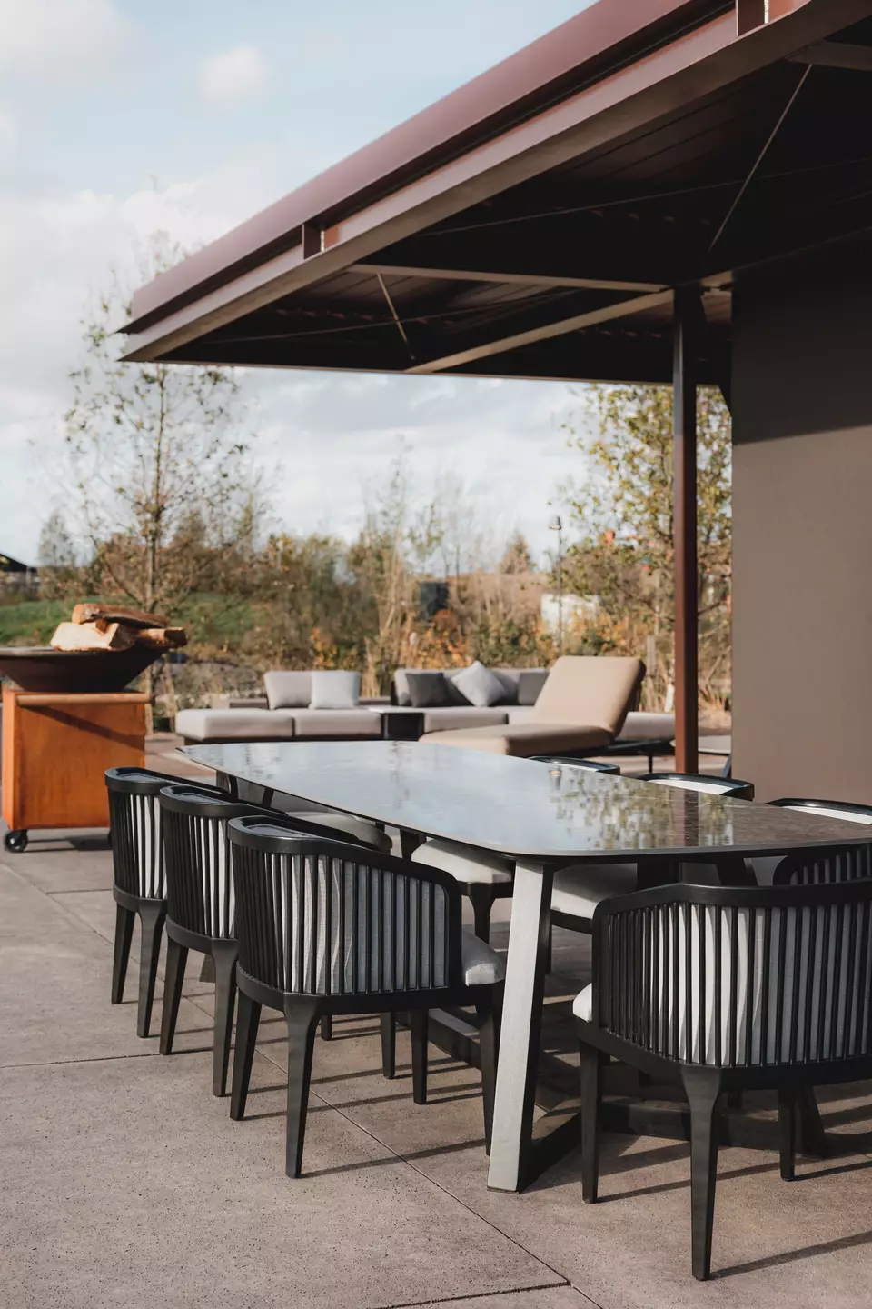 Aero pergola detail at NOA