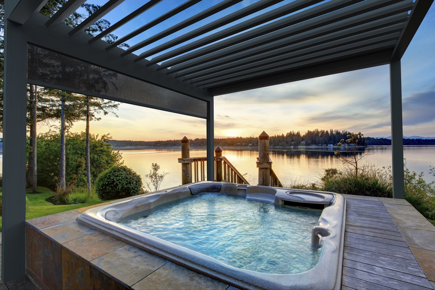 Algarve spa, anthracite finish