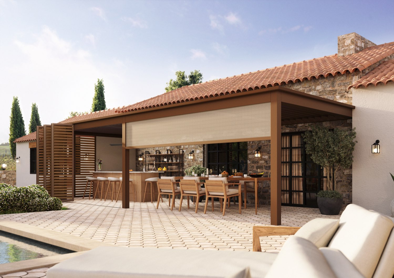Amani pergola installation