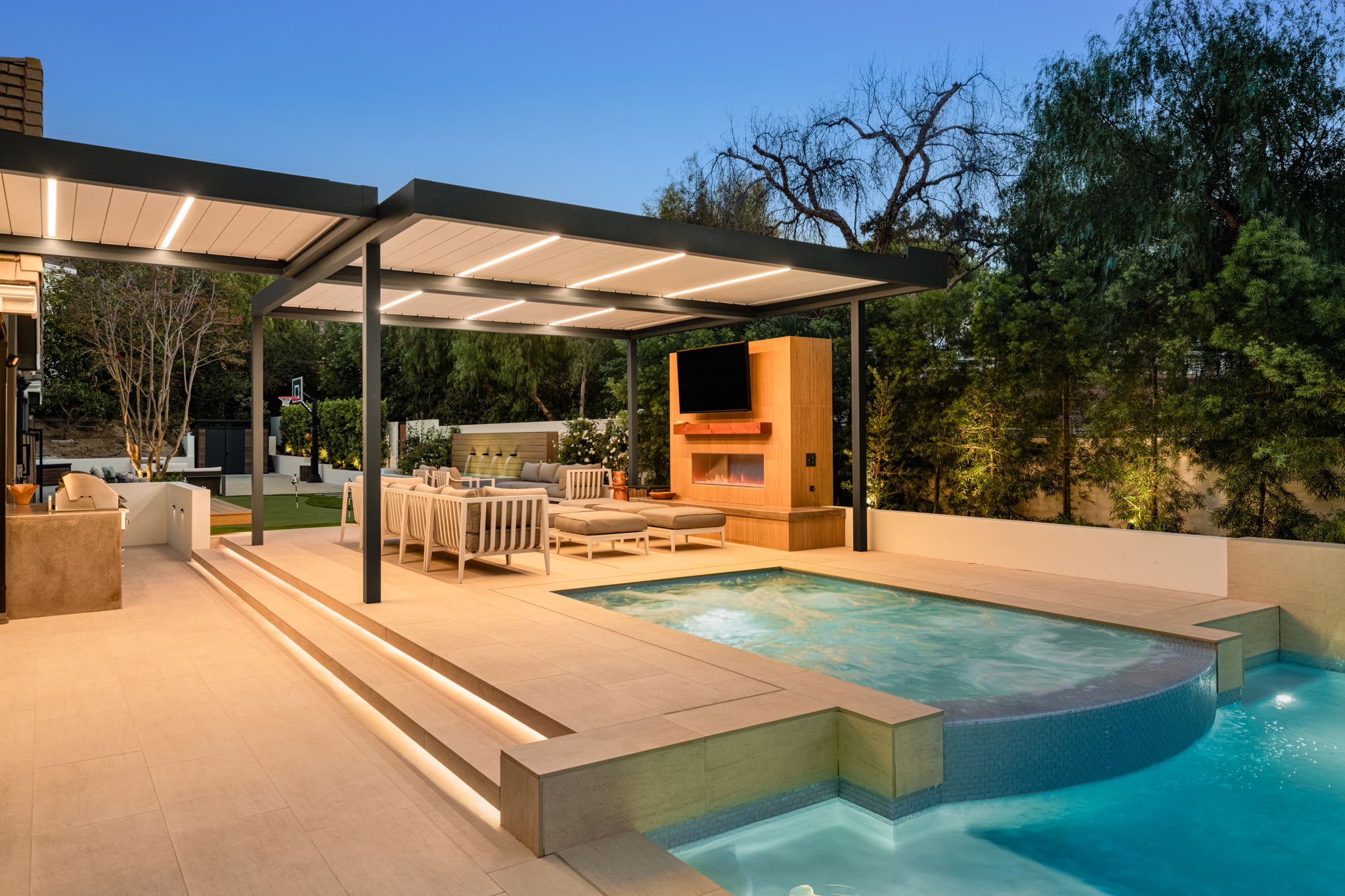 San Juan Capistrano poolside pergola project