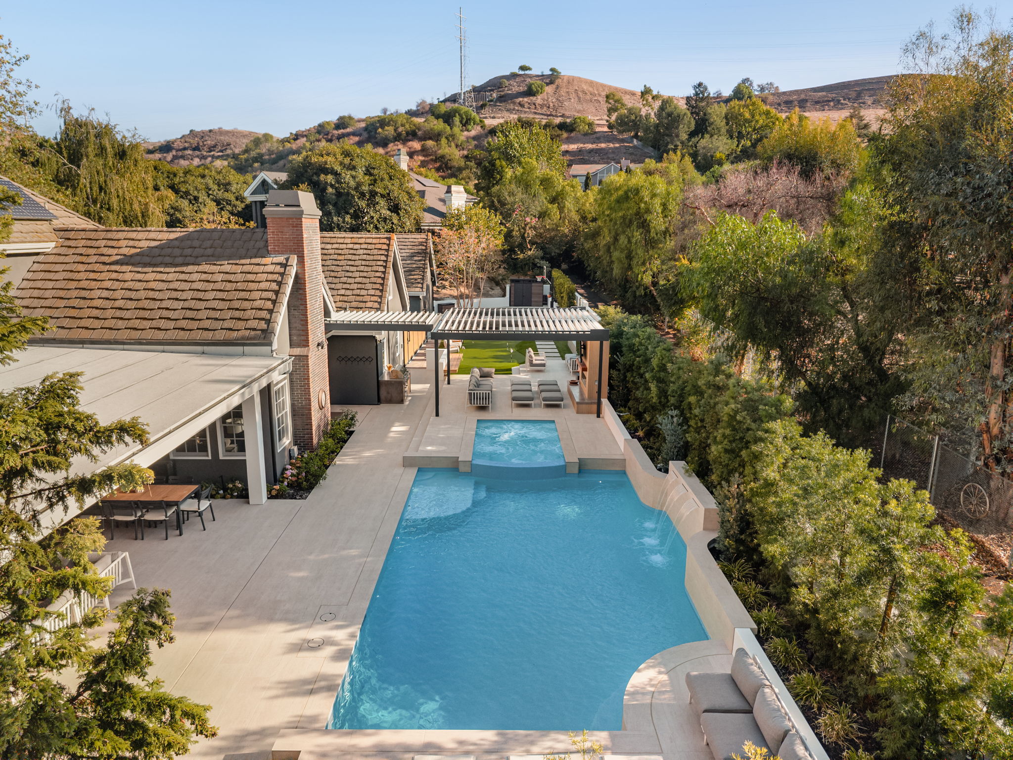 San Juan Capistrano poolside pergola project