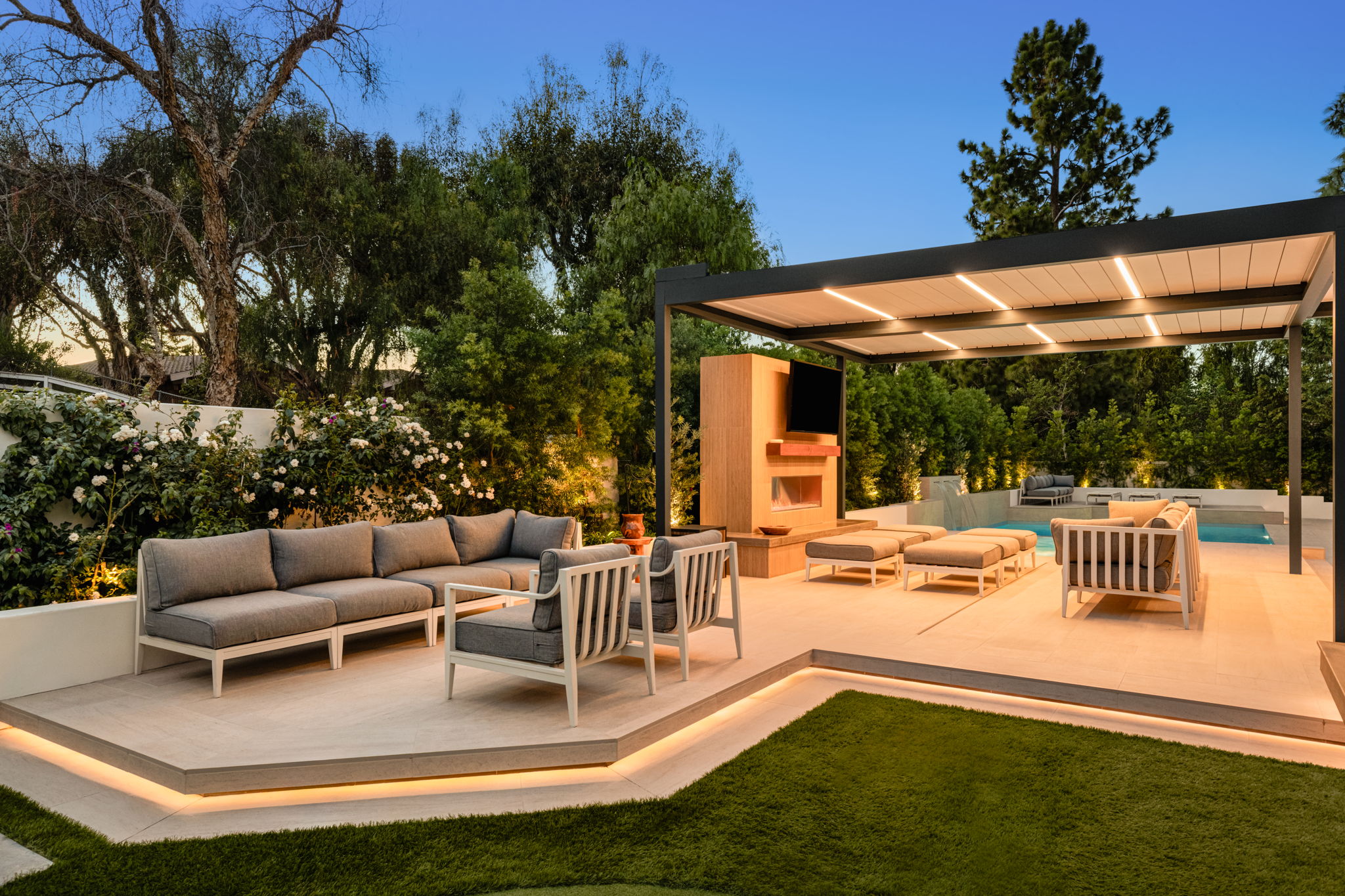San Juan Capistrano poolside pergola project