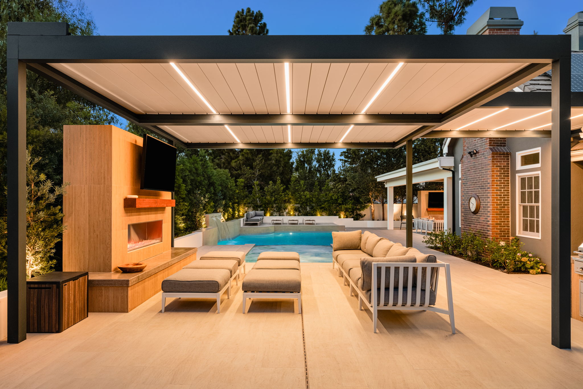 San Juan Capistrano poolside pergola project