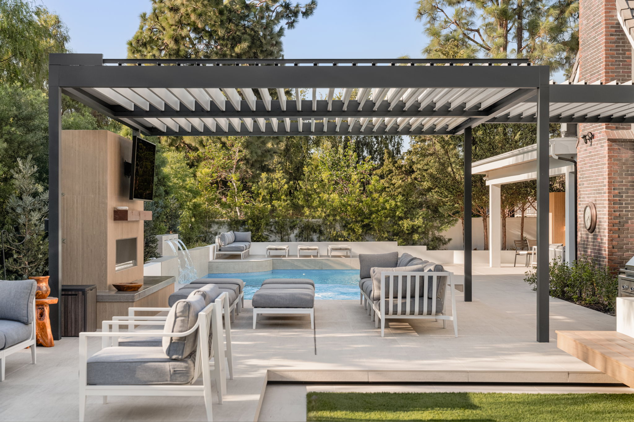 San Juan Capistrano poolside pergola project