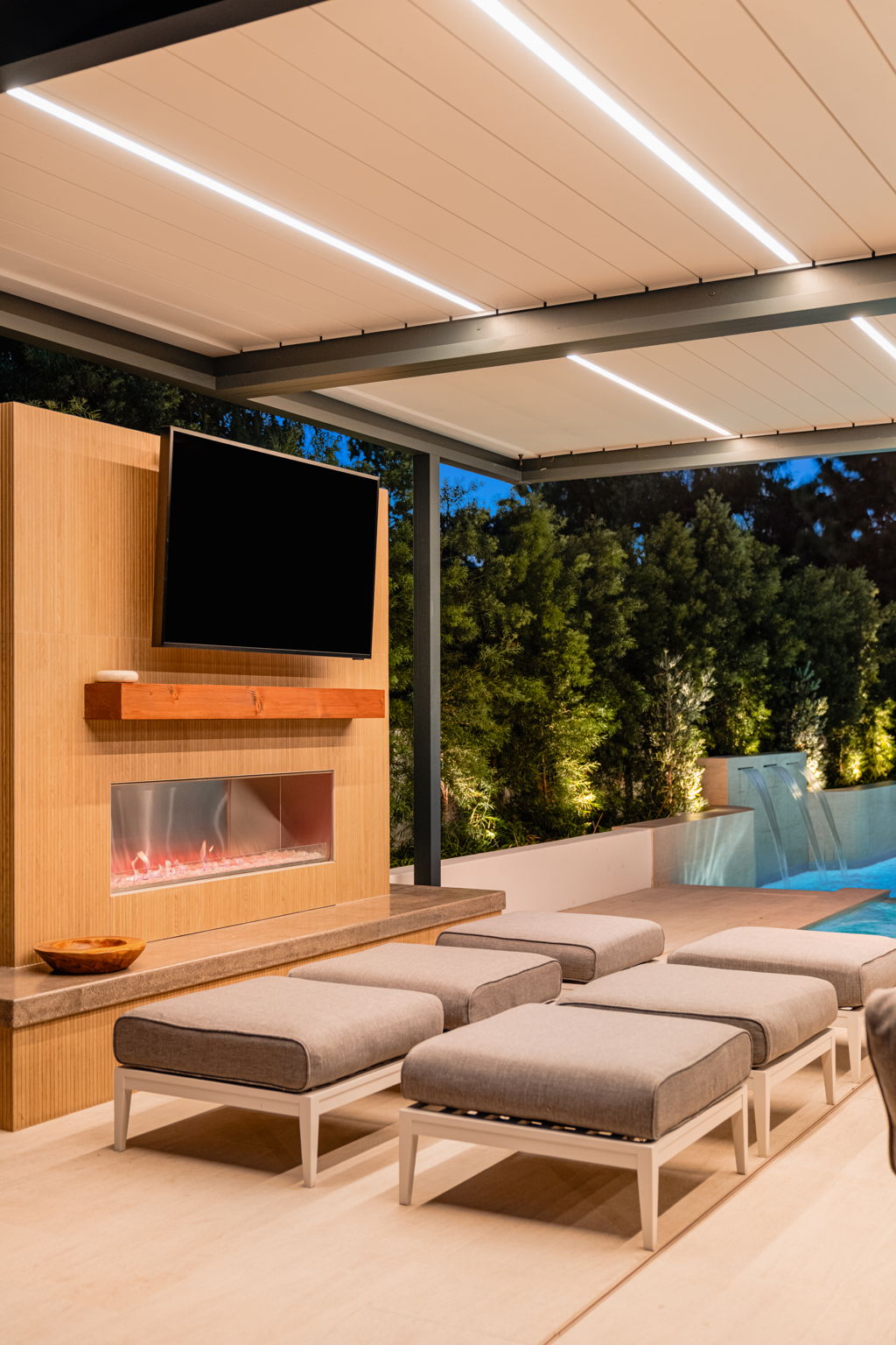 San Juan Capistrano poolside pergola project