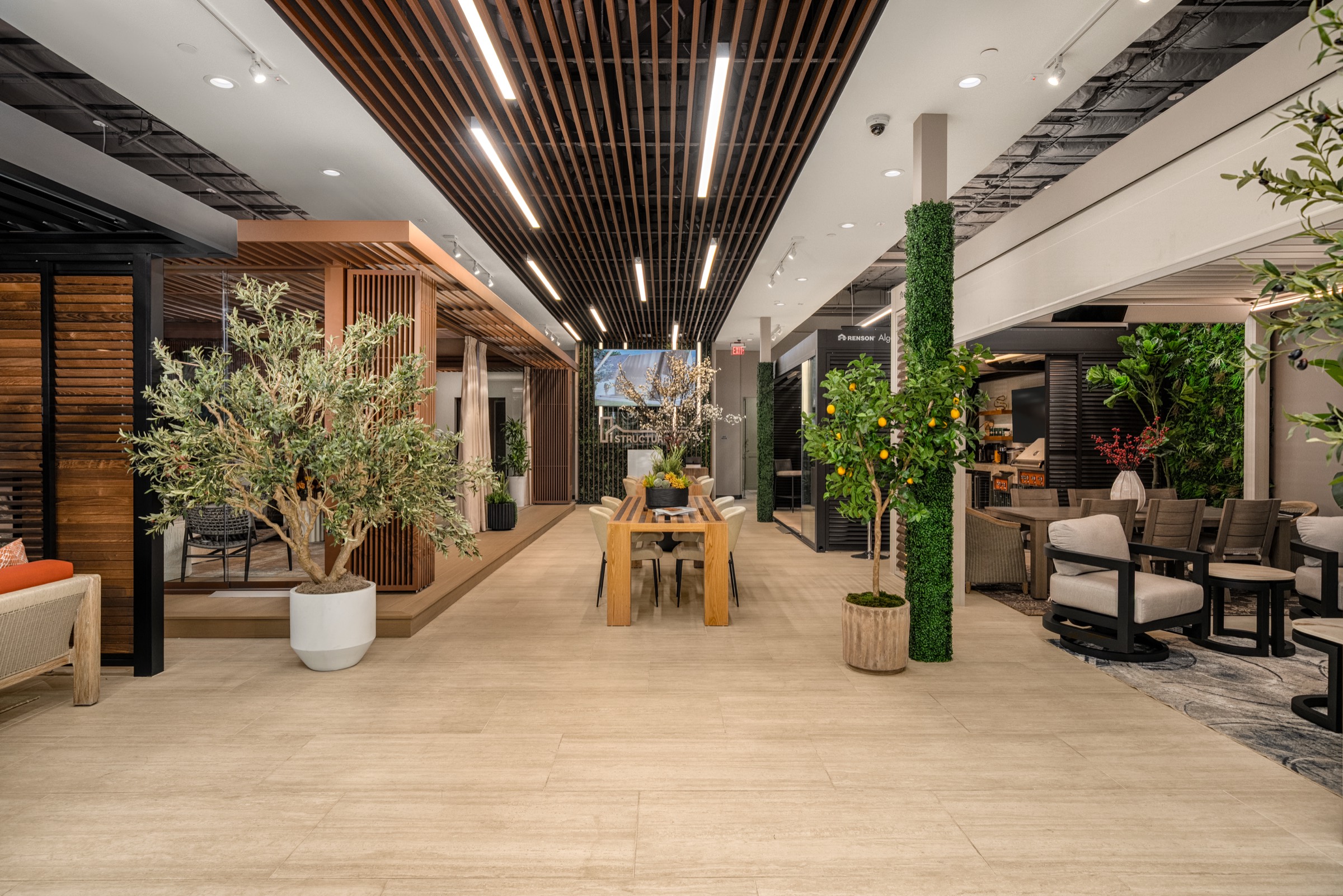 Inside the iStructure USA showroom in Irvine